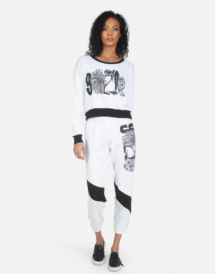 Ophelia 90210 White Women039s Lauren Moshi Long Sweatpants