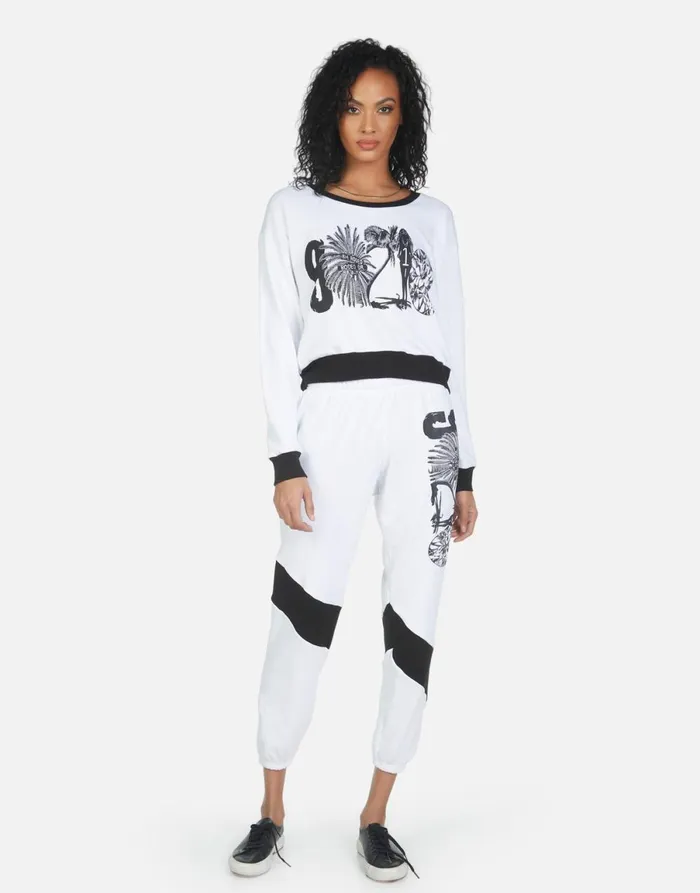 Ophelia 90210 White Women039s Lauren Moshi Long Sweatpants
