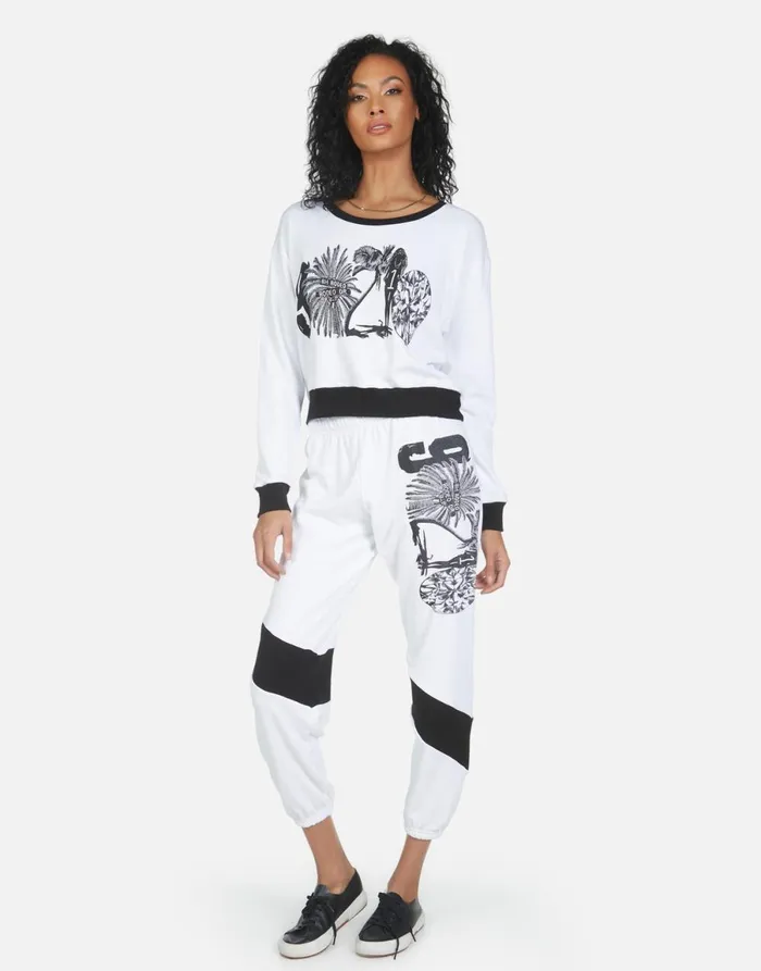 Ophelia 90210 White Women039s Lauren Moshi Long Sweatpants