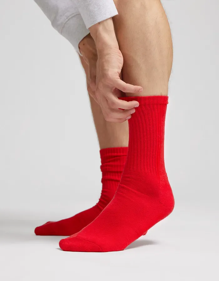 Organic Active Sock 8211 Scarlet Red Men Socks Colorfulstandard