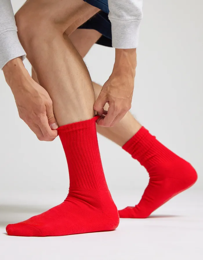Organic Active Sock 8211 Scarlet Red Men Socks Colorfulstandard