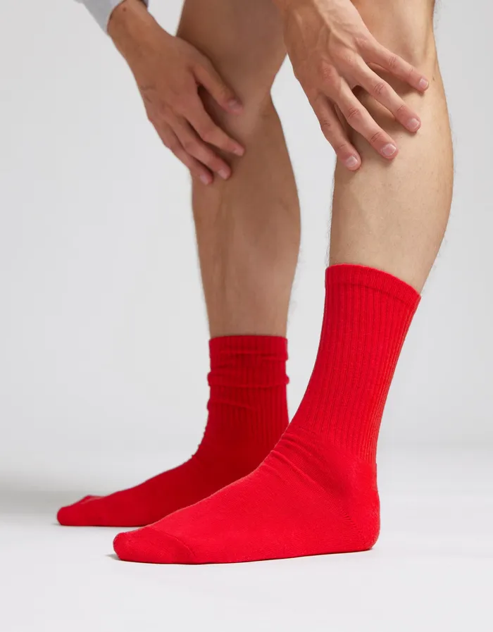 Organic Active Sock 8211 Scarlet Red Men Socks Colorfulstandard