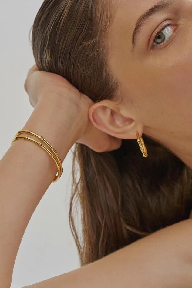 Oroton Bracelets Jewellery Fife Bangle 18k Gold