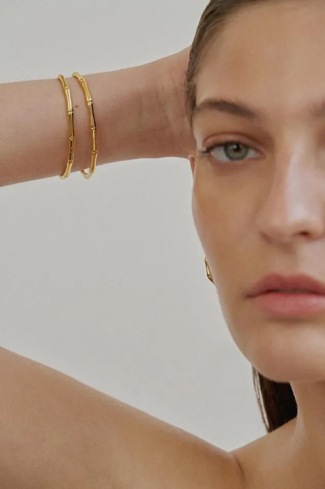 Oroton Bracelets Jewellery Fife Bangle 18k Gold