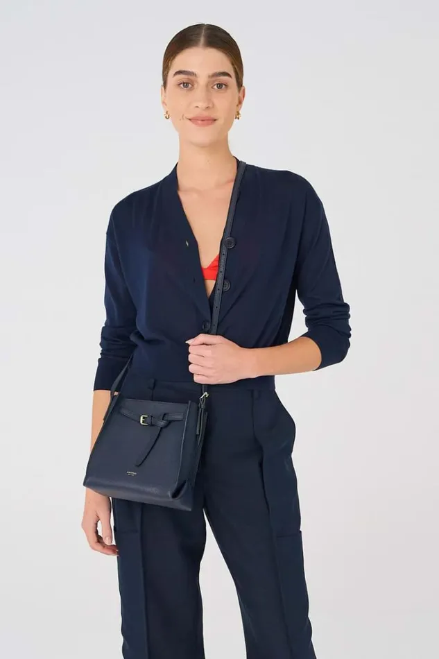 Oroton Crossbody Women Margot Mini Bucket Bag North Sea