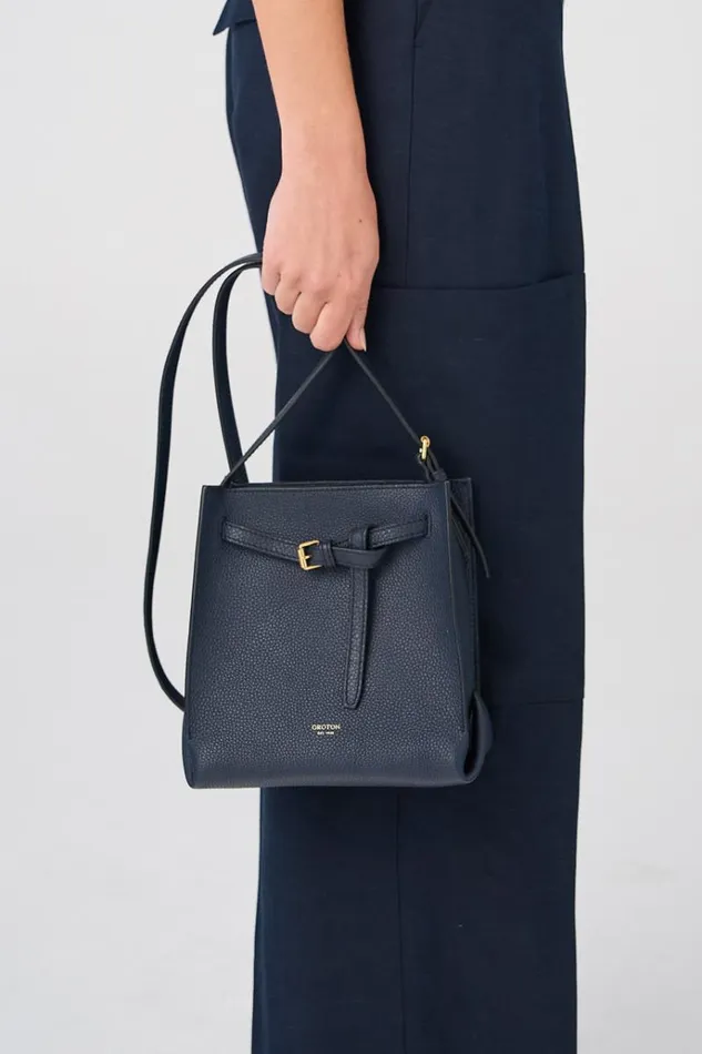 Oroton Crossbody Women Margot Mini Bucket Bag North Sea