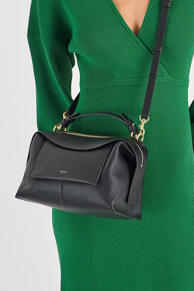 Oroton Crossbody Women Mica Small Bowler Black