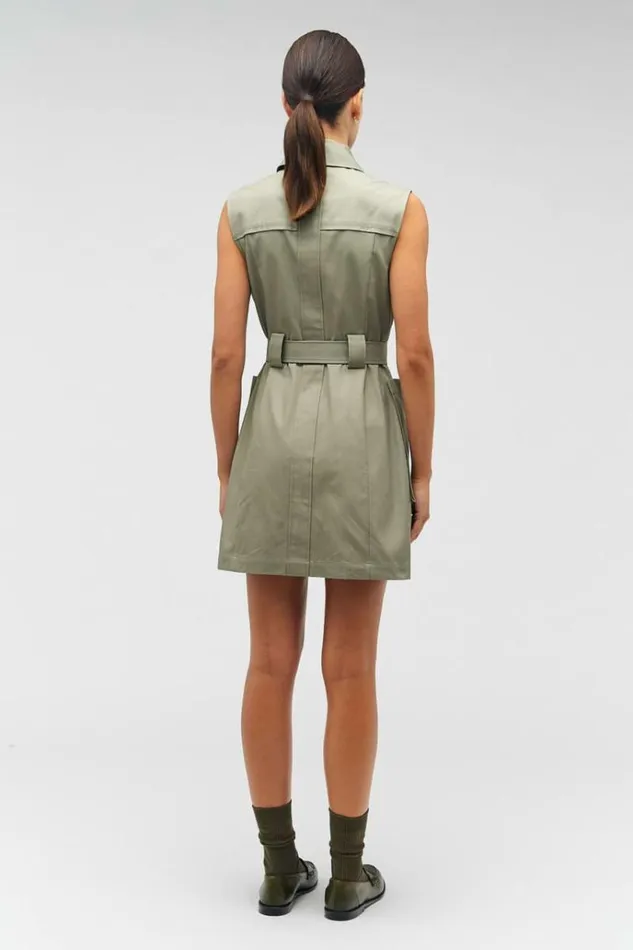 Oroton Dresses Women Shirt Dress Sage