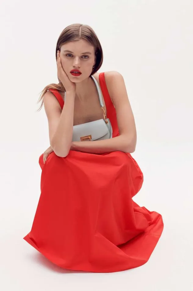Oroton Dresses Women Tie Back Sundress Poppy