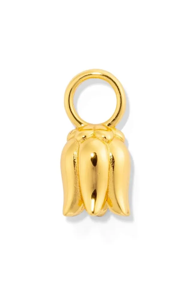 Oroton Earrings Jewellery Bonnie Tulip Charm Gold