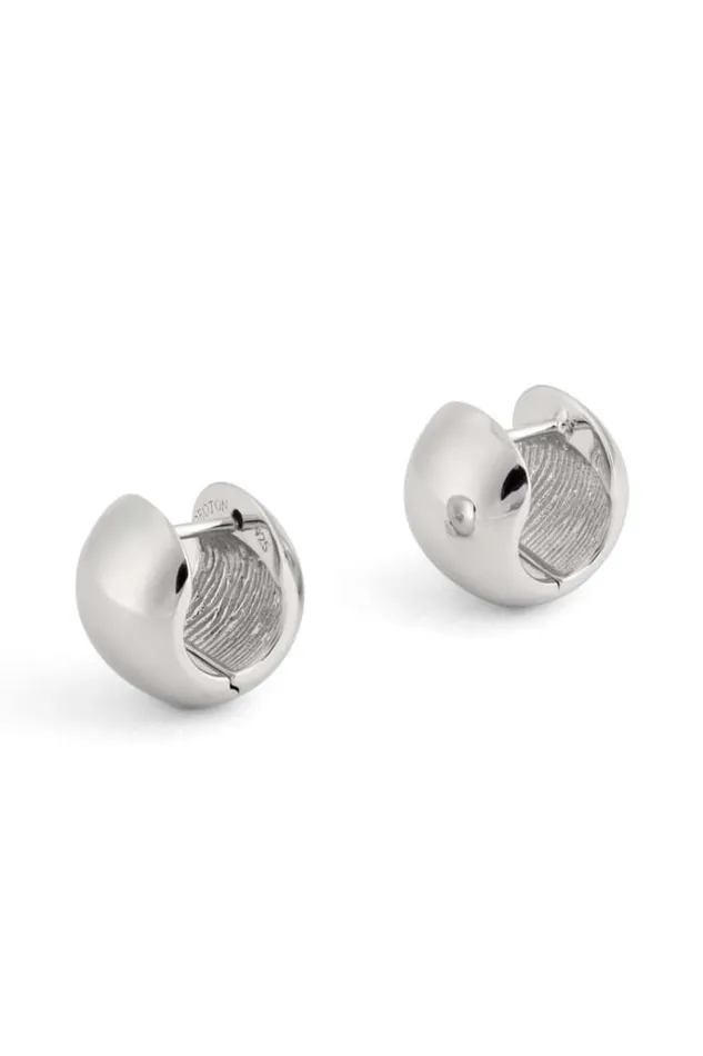 Oroton Earrings Jewellery Josie Mini Huggies Silver