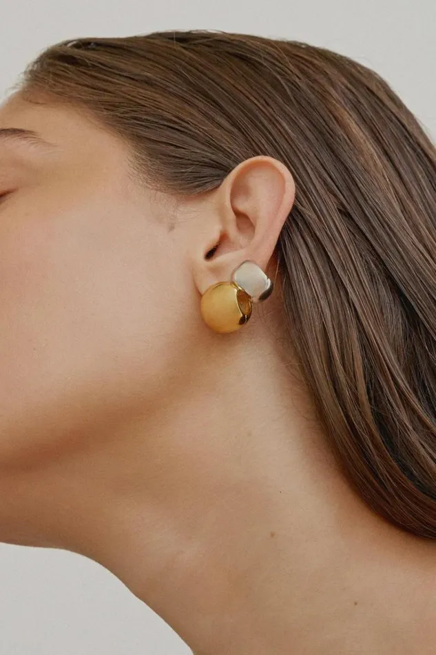 Oroton Earrings Jewellery Josie Mini Huggies Silver