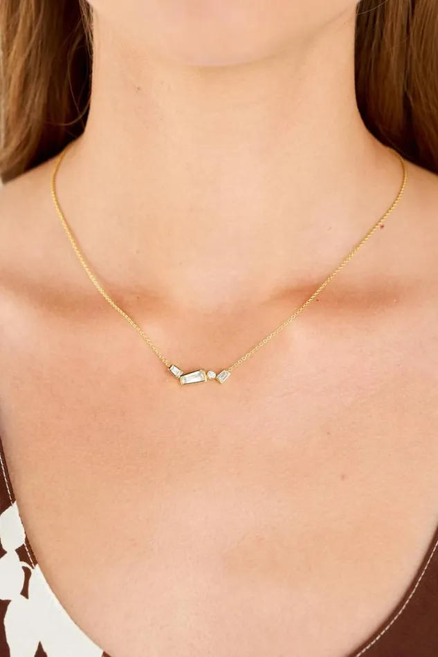 Oroton Necklaces Jewellery Calypso Cluster Necklace 18k Gold