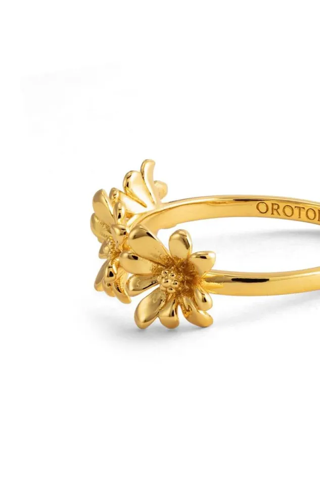 Oroton Rings Jewellery Daisy Ring Band 18k Gold
