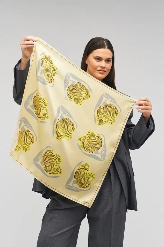 Oroton Scarves Accessories Linear Tulip Scarf Fennel