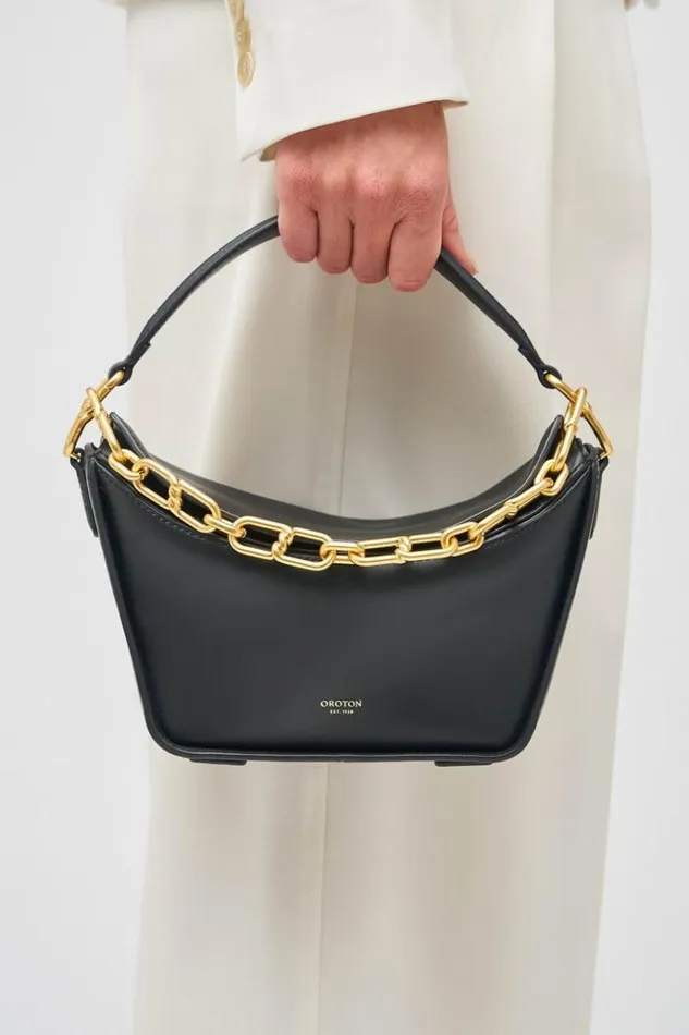 Oroton Shoulder Women Fable Small Day Bag Black