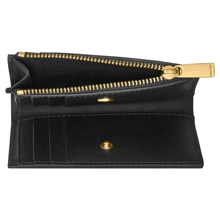 Oroton Wallets Accessories Imogen Mini 10 Credit Card Zip Wallet Black