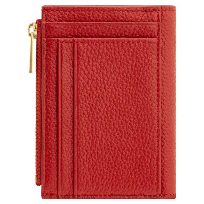 Oroton Wallets Accessories Jemima 10 Credit Card Mini Zip Wallet Dark Poppy