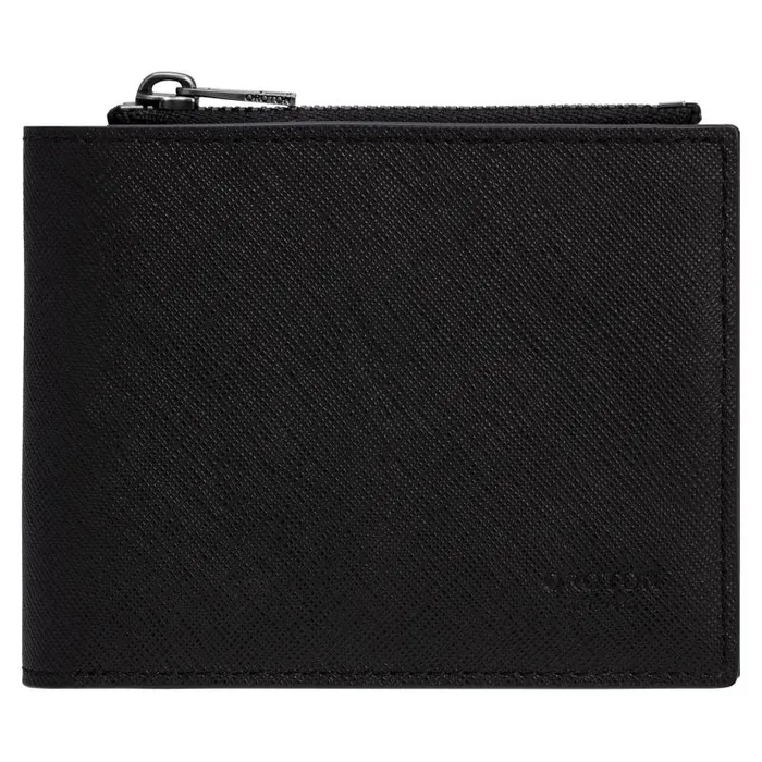 Oroton Wallets Men Eton 8 Card Zip Wallet Black