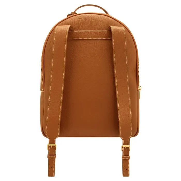 Oroton Work Women Margot Zip Backpack Whiskey