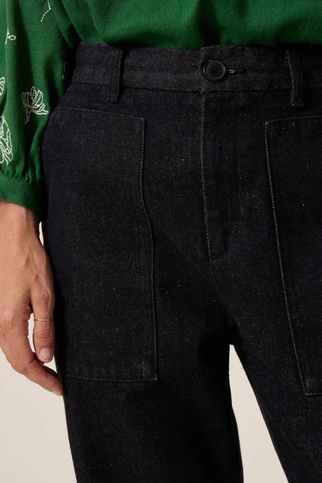 Pants and Jeans Women Leon and Harper Fernand Pln Jeans Black