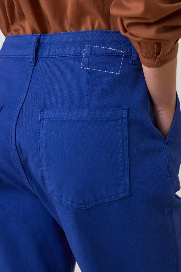 Pants and Jeans Women Leon and Harper Patrick Plainy Pants Blue