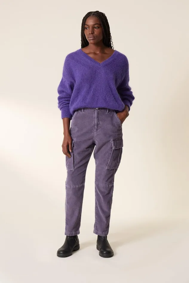 Pants and Jeans Women Leon and Harper Perel Pl Pants Purple