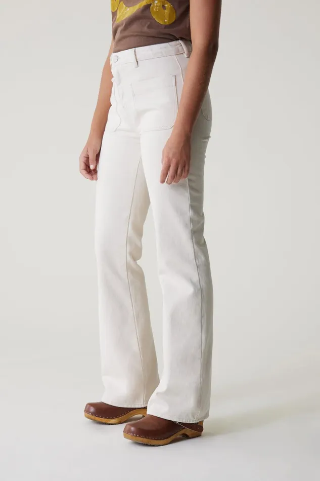 Pants and Jeans Women Leon and Harper Perfect Pln1 Trousers Off White