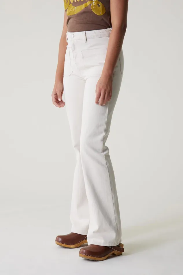 Pants and Jeans Women Leon and Harper Perfect Pln1 Trousers Off White