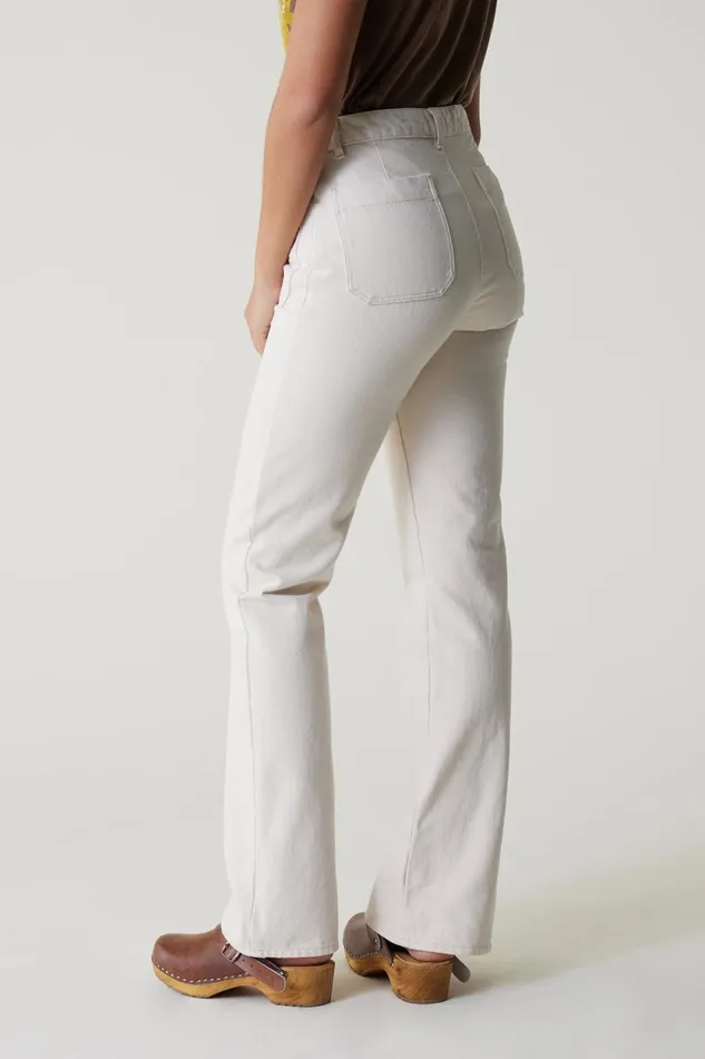 Pants and Jeans Women Leon and Harper Perfect Pln1 Trousers Off White