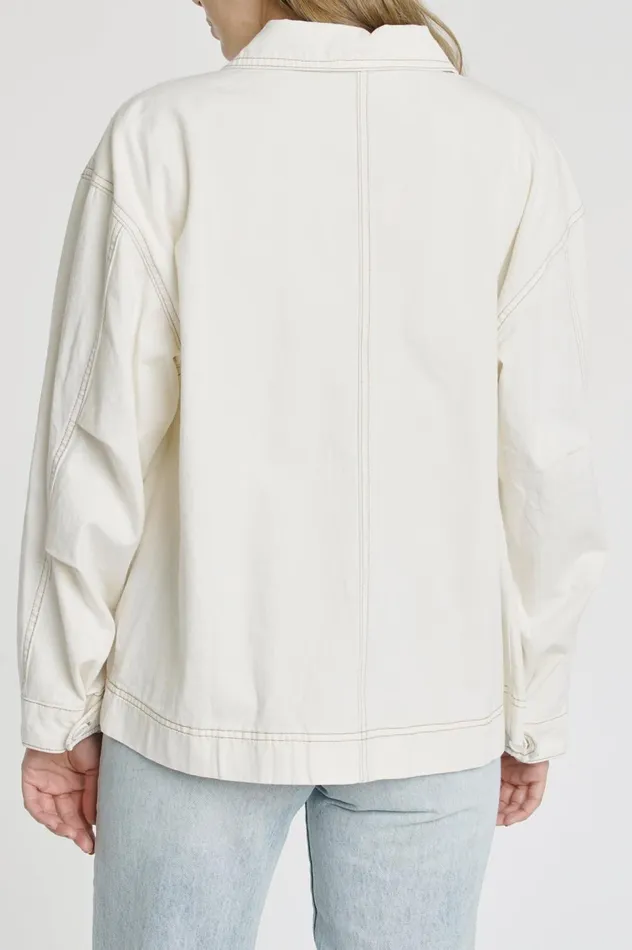 Pistola Denim Allegra Utility Jacket 8211 Ecru Women Tops