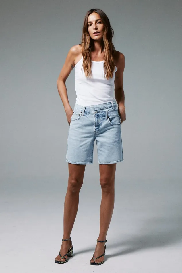 Pistola Denim Bobbie Crossover Short 8211 Collins Women Denim
