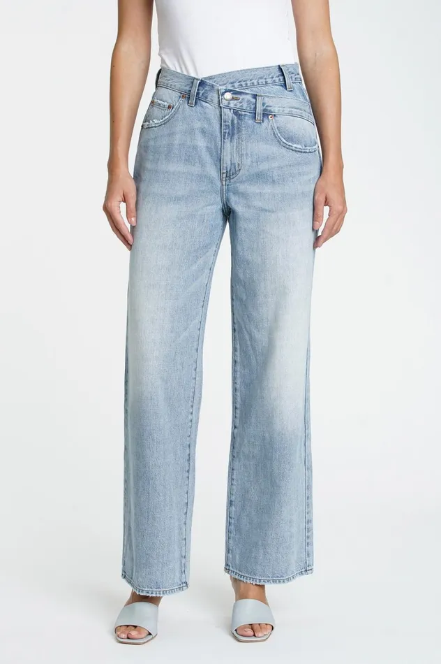 Pistola Denim Bobbie High Rise Wide Leg Crossover 8211 Nelson Women Denim