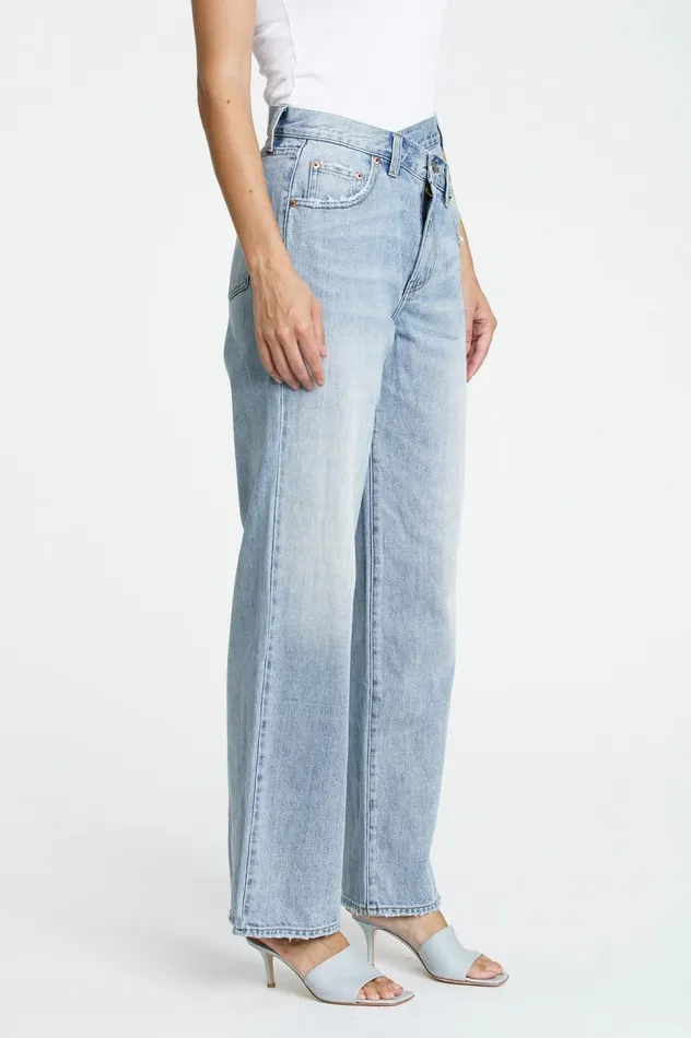 Pistola Denim Bobbie High Rise Wide Leg Crossover 8211 Nelson Women Denim