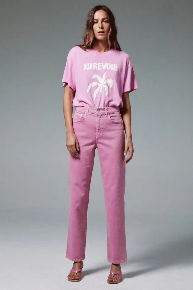 Pistola Denim Cassie Super High Rise Straight 8211 Flamingo Women Denim