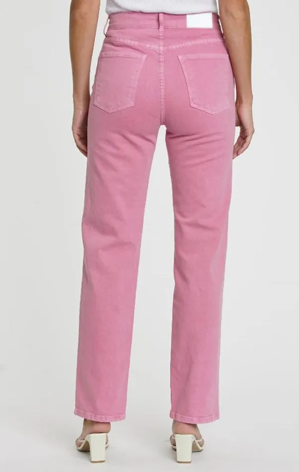 Pistola Denim Cassie Super High Rise Straight 8211 Flamingo Women Denim