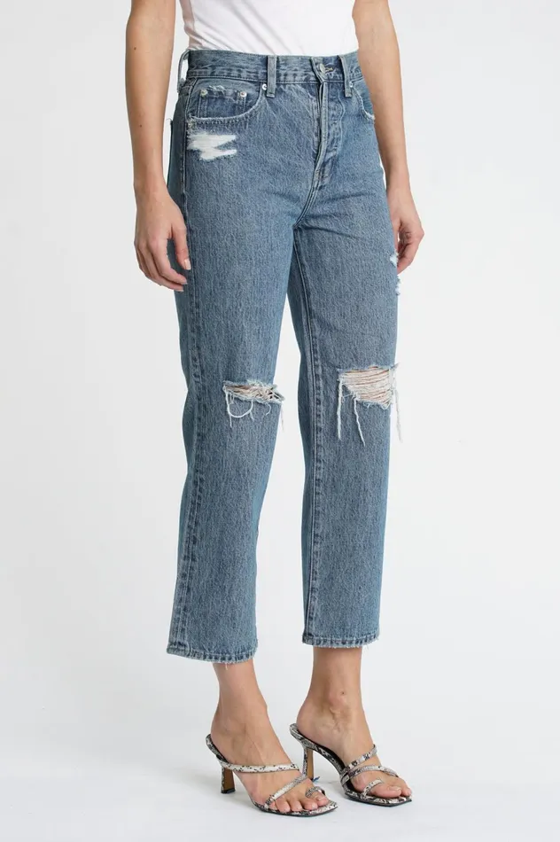 Pistola Denim Cassie Super High Rise Straight Crop 8211 Elixir Women Denim