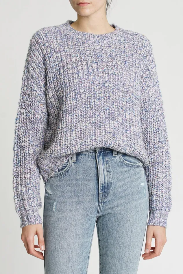 Pistola Denim Eva Cropped Sweater 8211 Confetti Women Sweaters