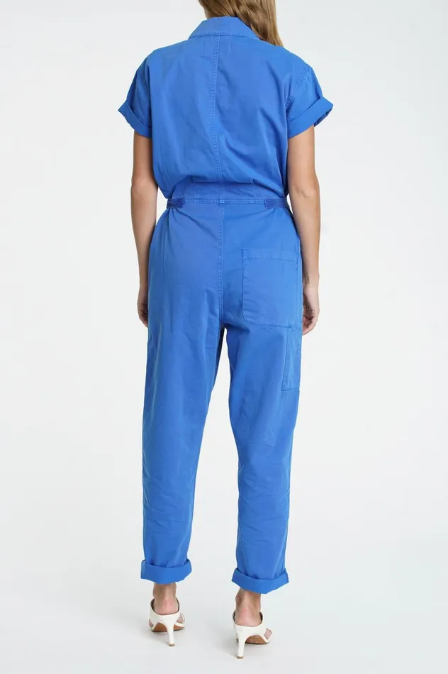 Pistola Denim Grover Short Sleeve Field Suit 8211 Purist Blue Women Jumpsuits and Dresses