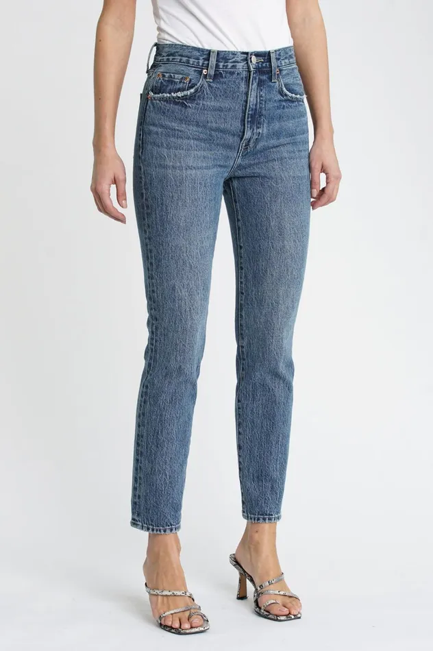 Pistola Denim Keaton High Rise Slim Straight 8211 Woodstock Women Denim