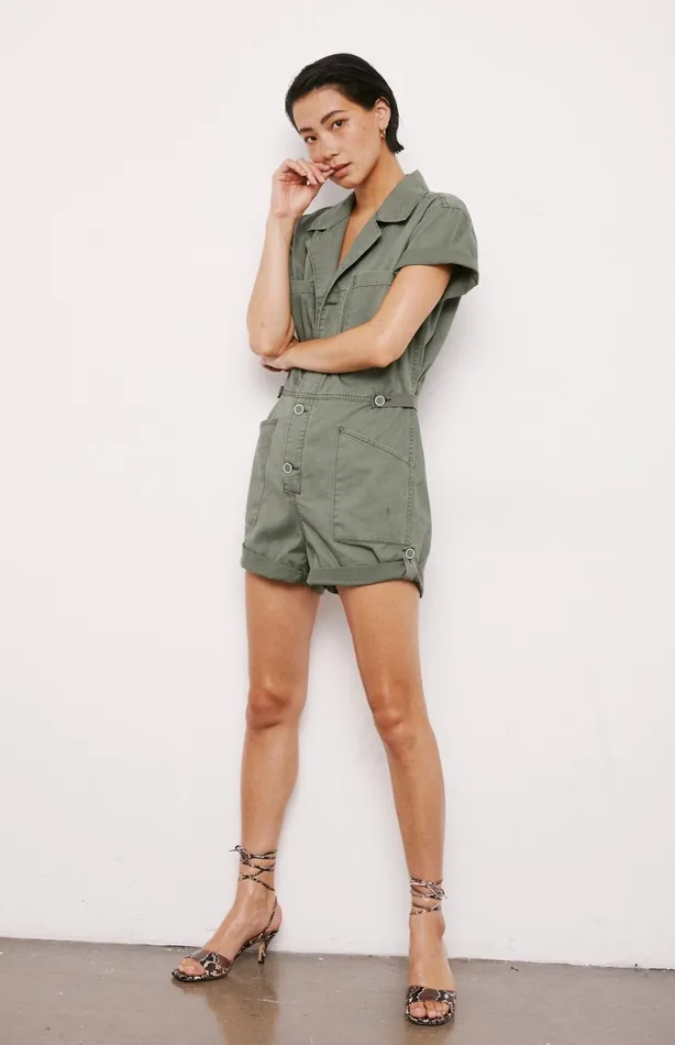 Pistola Denim Parker Field Suit Short 8211 Colonel Women Jumpsuits and Dresses