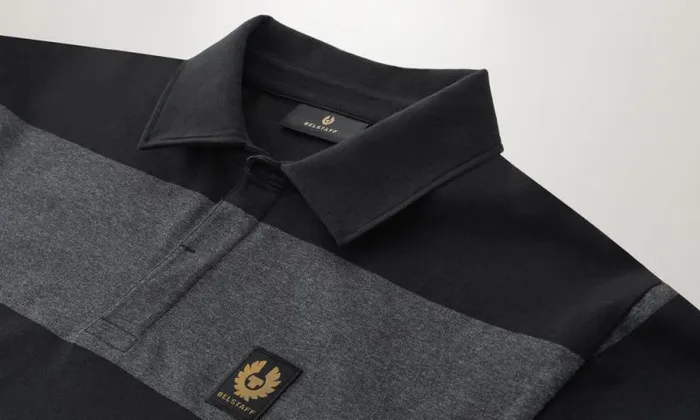 Polo Shirts Men Belstaff Drum Polo Black Charcoal
