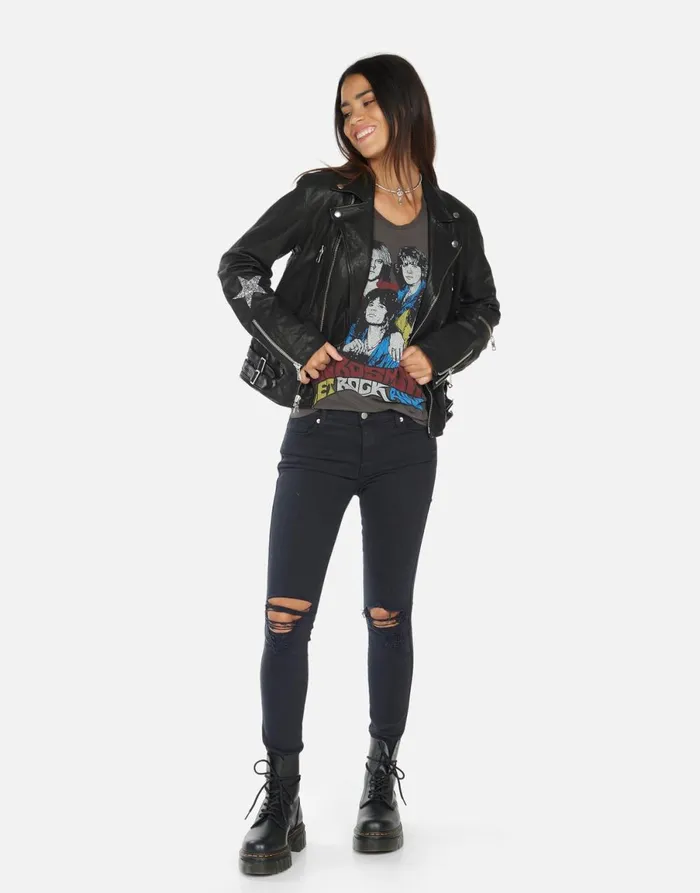 Posey Crystal Multi Stars Black Women039s Lauren Moshi Long Sleeve