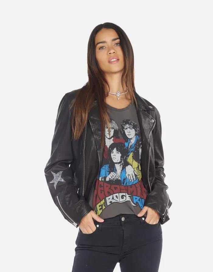 Posey Crystal Multi Stars Black Women039s Lauren Moshi Long Sleeve