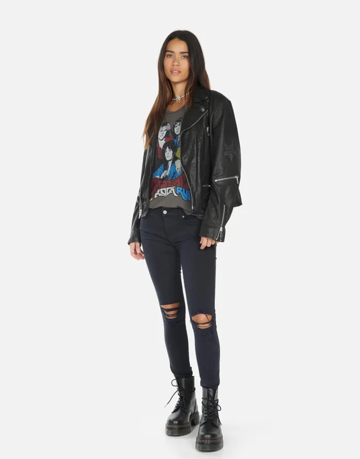 Posey Crystal Multi Stars Black Women039s Lauren Moshi Long Sleeve