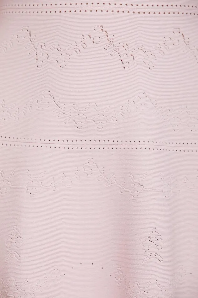 Pretty Pointelle Knit Ankle Gown Pink Women Needle and Thread Dresses