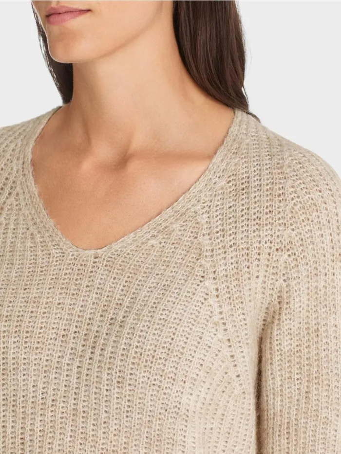 Pullover and Sweatshirts Damen Marc Cain VPullover 100 Made In Germany Almond Milk