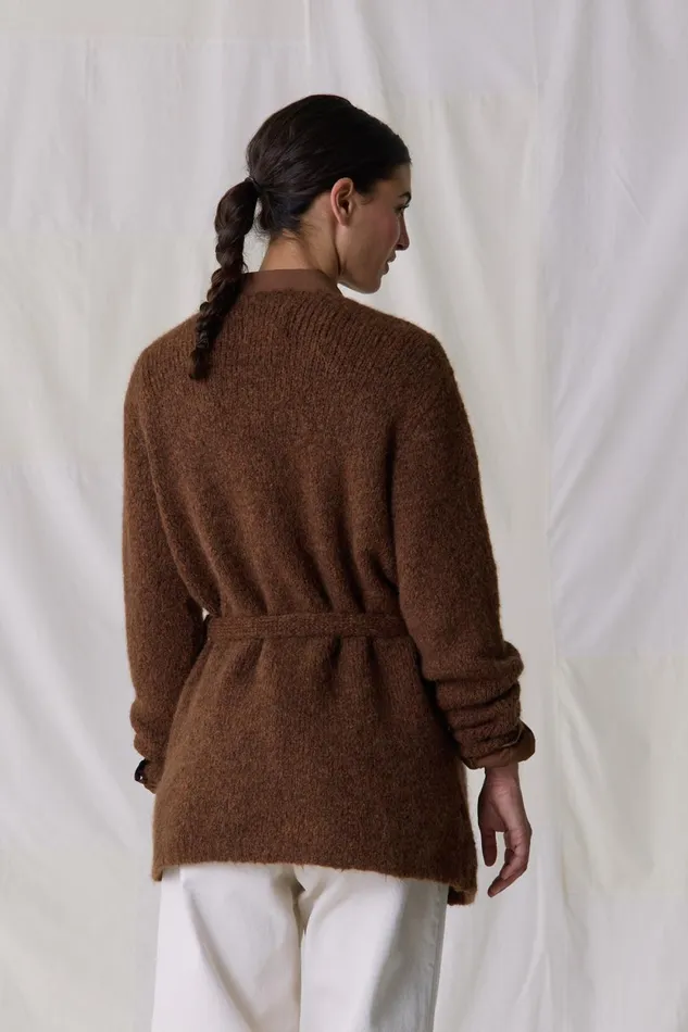 Pulls and Vests Women Leon and Harper Maya Mix Jumper Brown