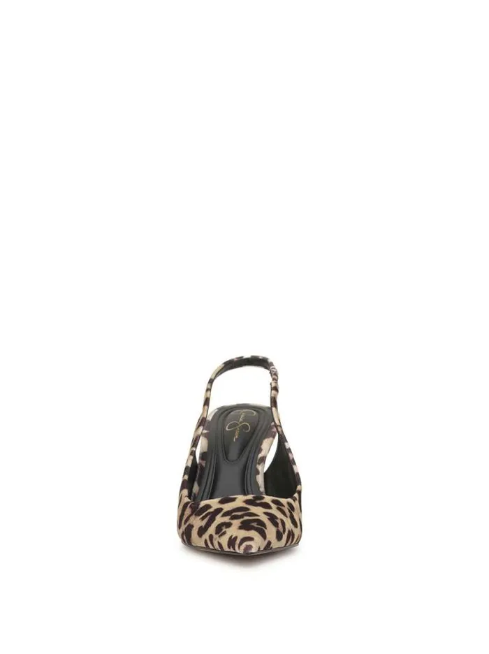 Pumps Shoes Jessica Simpson Souli Sling Back Heel In Baby Leopard