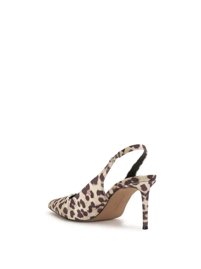 Pumps Shoes Jessica Simpson Souli Sling Back Heel In Baby Leopard